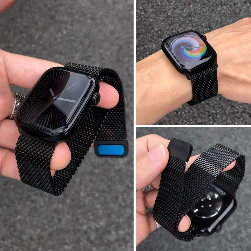Mesh Coil Strip - สายนาฬิกาข้อมือแบบตาข่ายสแตนเลสสตีล Milanese สำหรับ Apple Watch Ultra