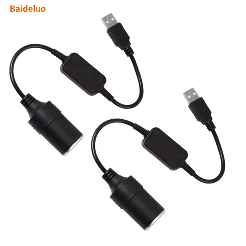 Accessories For Vaping - อะแดปเตอร์แปลงไฟ USB 5V 2A เป็นช่องจุดบุหรี่ 12V