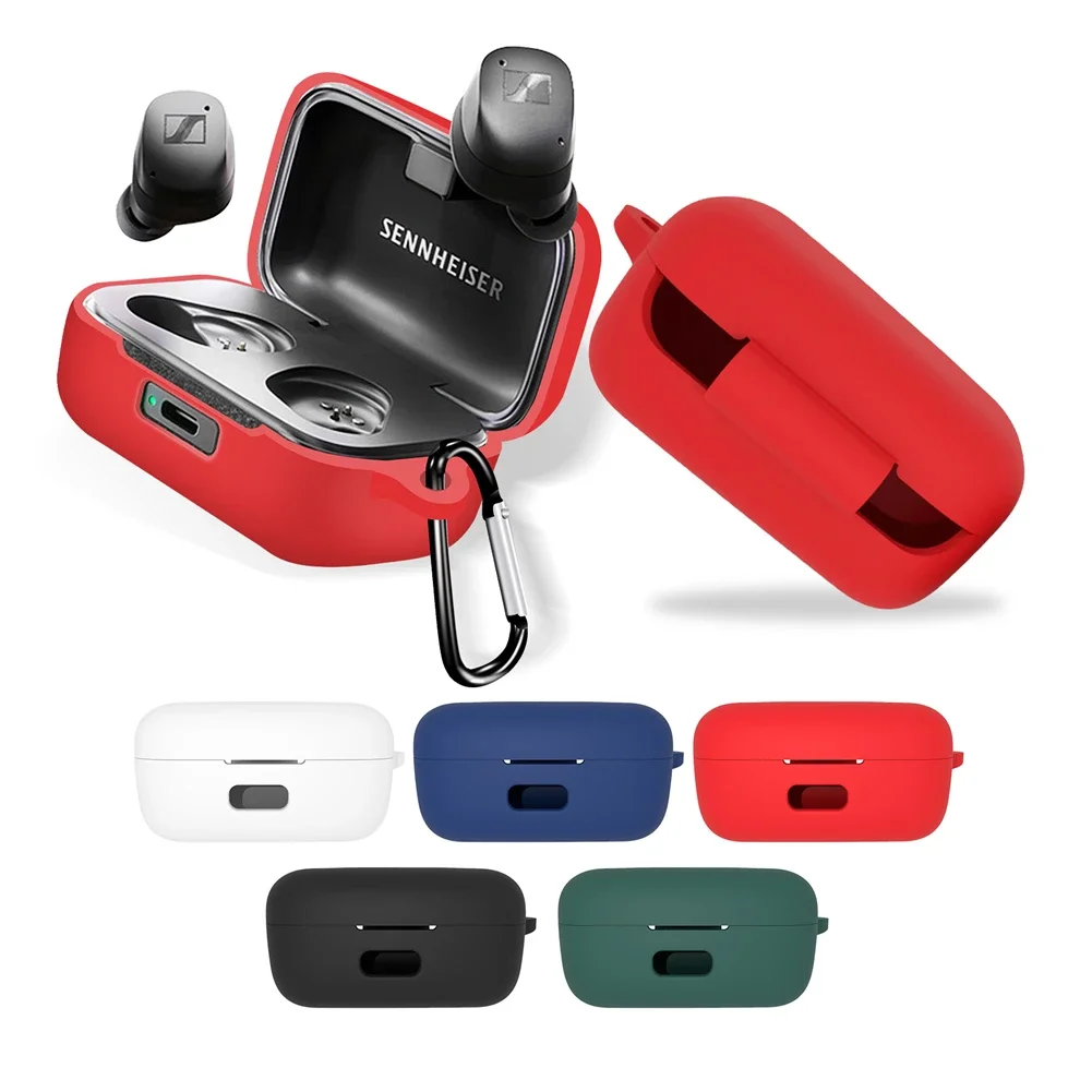 Sennheiser Headphone Momentum 4 - ฝาครอบซิลิกากันกระแทกเหมาะสำหรับ True Wireless Sennheiser โมเมนตัม3/4เคสแท้ซักได้กรอบแขนกันลื่น