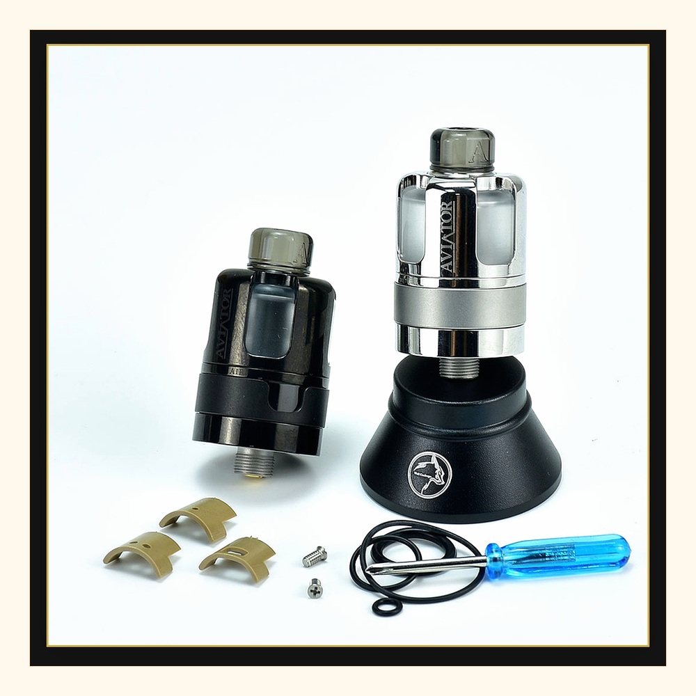แทงค์บุหรี่ไฟฟ้า Aviator RTA ข - Vaping Air บทวิจารณ์และราคา