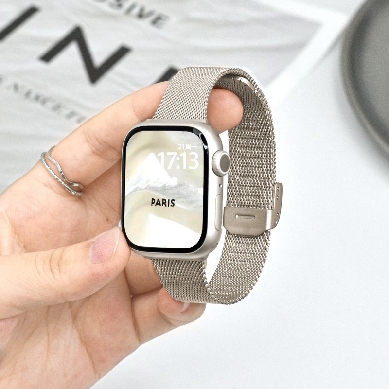 สาย Milanese Loop สำหรับ Apple - Mesh Coil Strip บทวิจารณ์และราคา