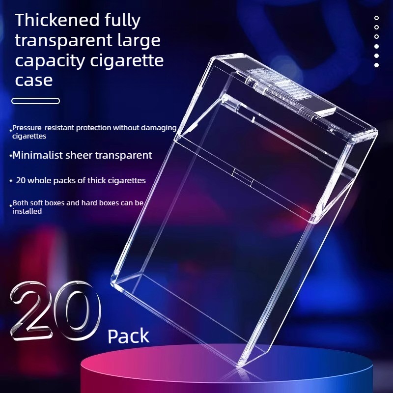 กล่องบุหรี่แบบพกพา ฝาพับใส ปิด - Smoking & Vaping Accessories บทวิจารณ์และราคา