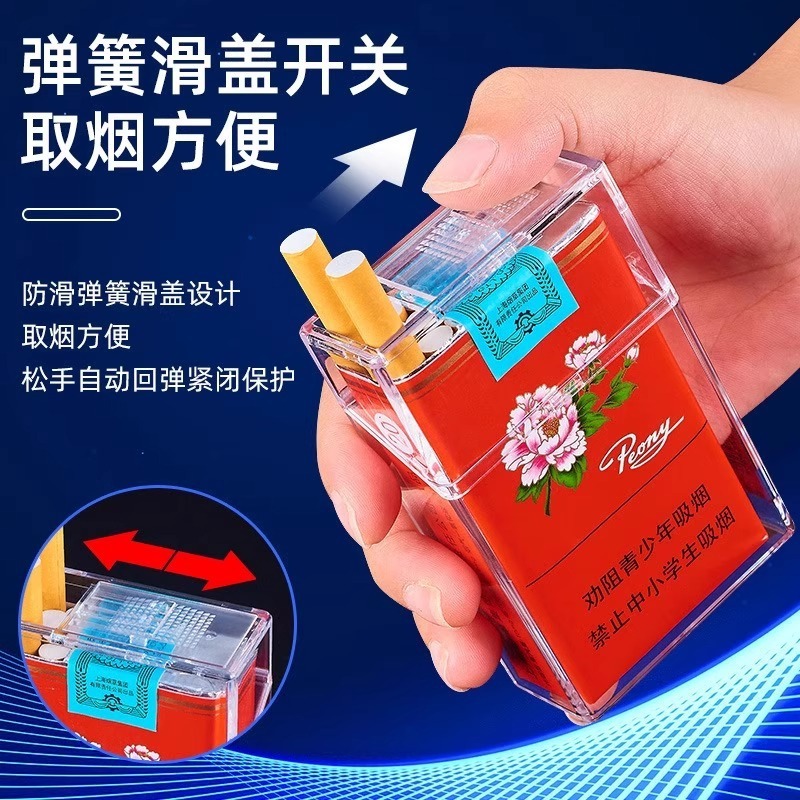 กล่องบุหรี่แบบพกพา ฝาพับใส ปิด - Smoking & Vaping Accessories บทวิจารณ์และราคา