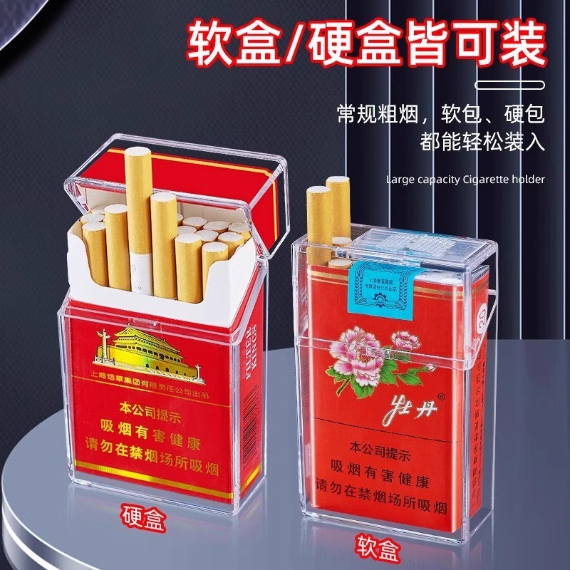 กล่องบุหรี่แบบพกพา ฝาพับใส ปิด - Smoking & Vaping Accessories บทวิจารณ์และราคา
