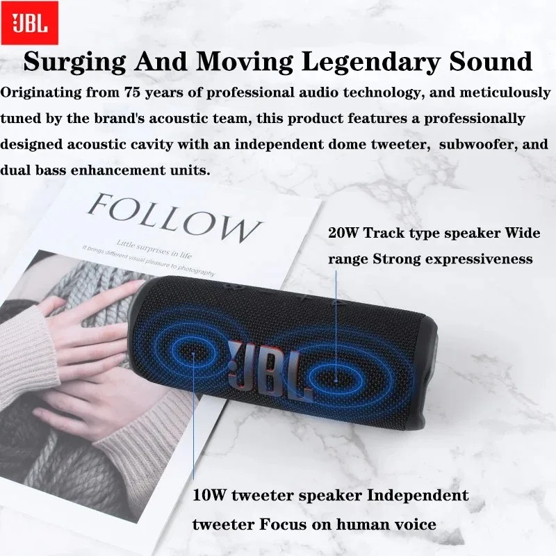 ลำโพงบลูทูธทรงกระบอก JBL FLIP6 - Jbl Speaker Flip 6 บทวิจารณ์และราคา